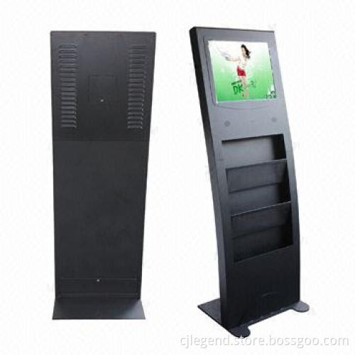 19-inch Floor Standing LCD Advertising Player with Bookshelf